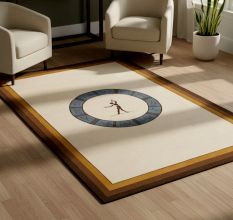 Atlas Ivory Handknotted Wool Rug